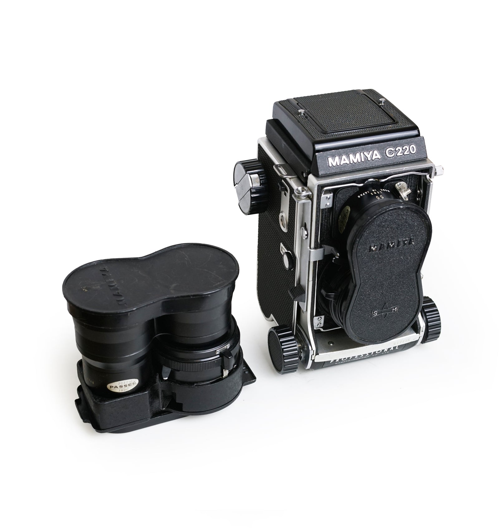 Mamiya C220 Medium Format Camera with 55mm F4.5 & 180mm F4.5 Lenses –  analogmarketplace.com